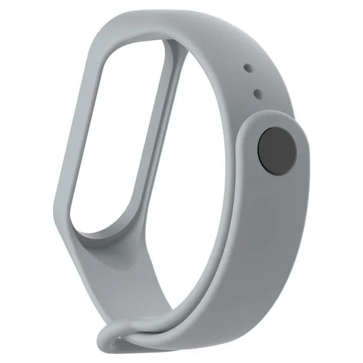 Straps For Xiaomi Mi Band 4 Replacement Silicone ( Grey ) - image 3