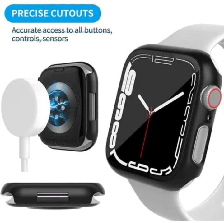 Apple Watch Series 7 45mm Case with Screen Protector,Hard PC Bumper Cover for Men Women Sports Protective Case - image 3