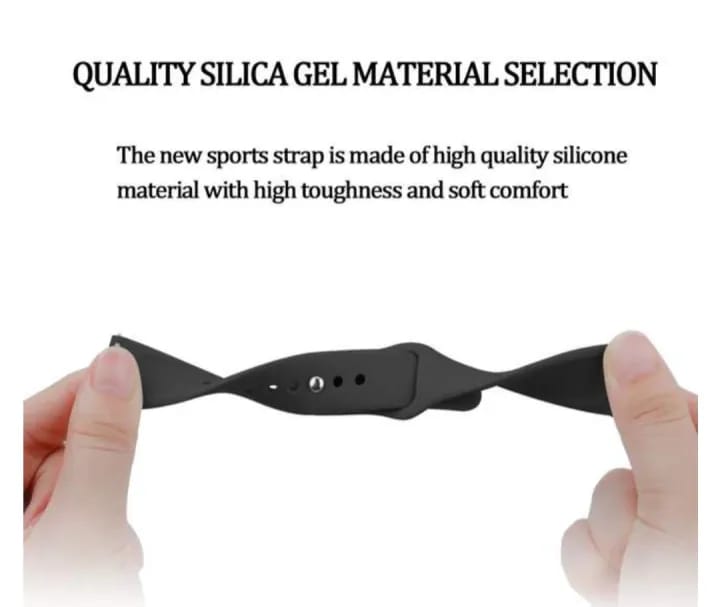 Silicone Bands for Fit bit Versa 2 and Versa Lite -Black - image 5