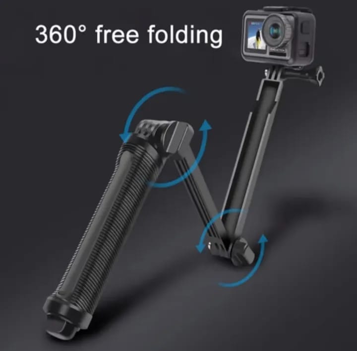 3 Way Grip Waterproof Selfie Stick Tripod Go Pro Hero 8 7 6 5 4 Session and Action camera - image 2