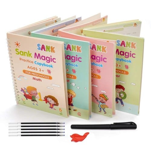 4pcs Magic Practice Copybook English For Kids - image 3