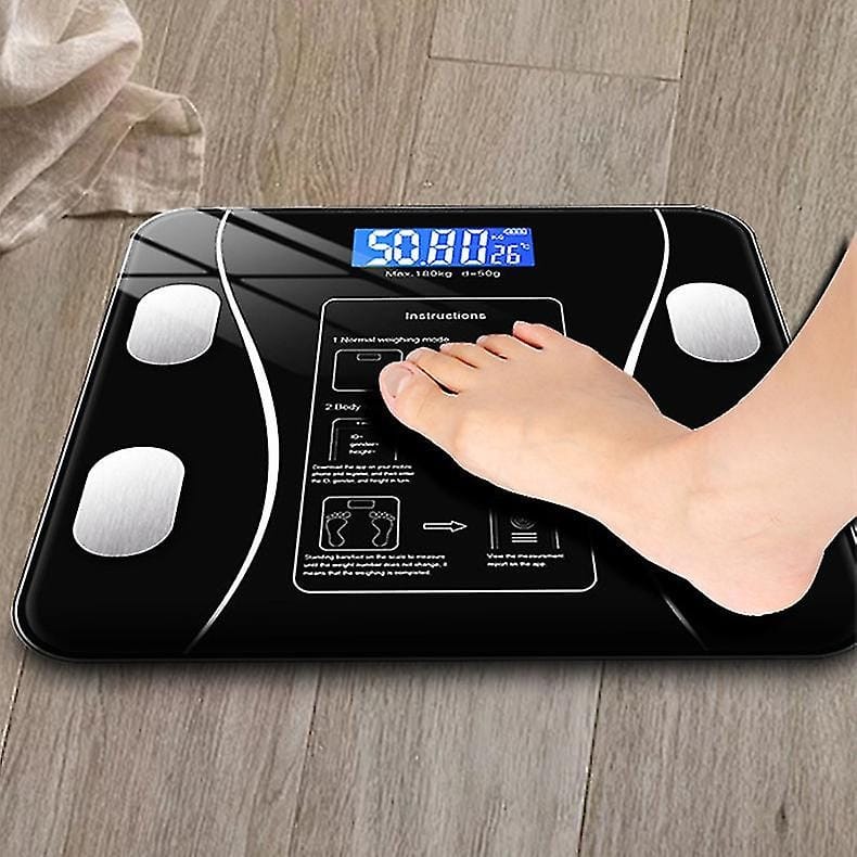 Bluetooth Weighing Scale Human Body Weight Machine Digital (Tempered) With Battery & Temperature Indicator - image 5