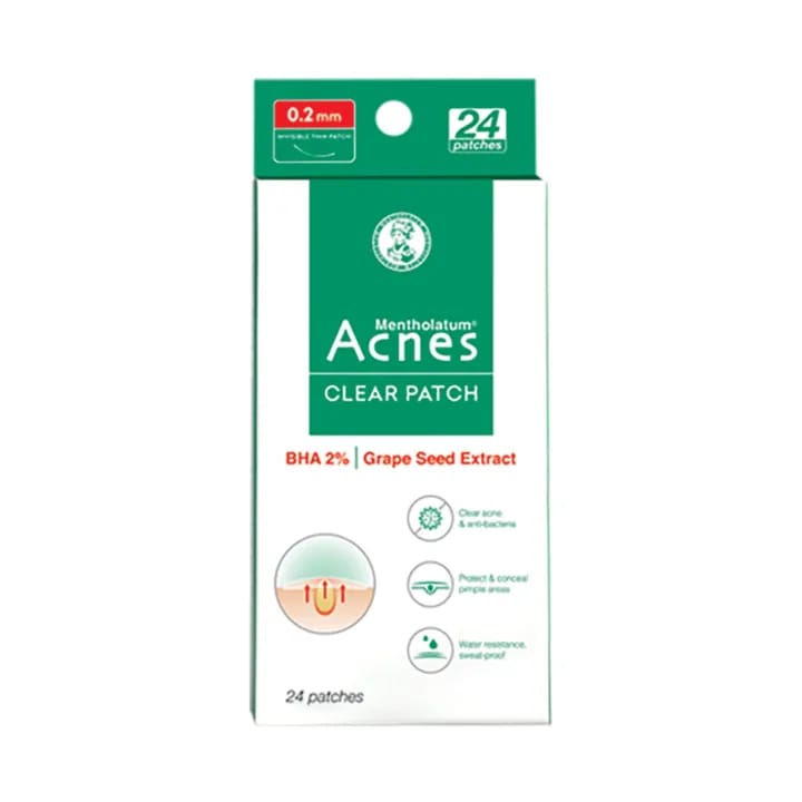 Rohto Mentholatum Acnes Clear Patch For Pimple Treatment (24 Patches) - image 1