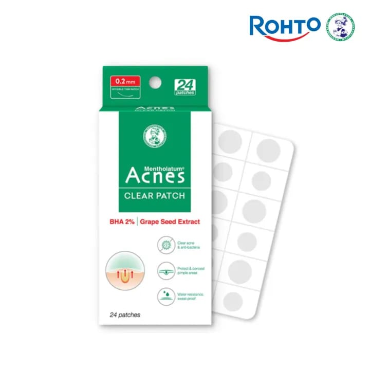 Rohto Mentholatum Acnes Clear Patch For Pimple Treatment (24 Patches) - image 2