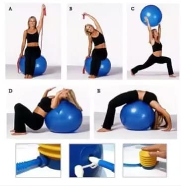 Anti-Burst Fitness Exercise Stability Yoga Ball/Swiss, Birthing, Gym Ball 75 Cm Random Colour - image 1