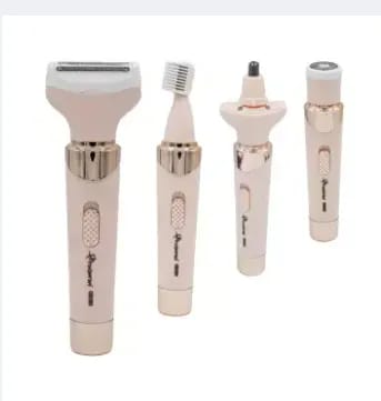 4In1 Rechargeable Electric Epilator, Hair Shaver For Ladies Nose & Ear/ Eyebrow Hair Trimmer Remover - image 1