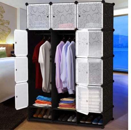 Cabinet 12 Cube Wardrobe Organizer With Hanger - image 2