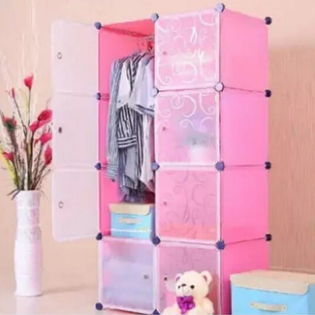 Diamond Grade Diy Portable Closet Wardrobe Bedroom Storage Organizer With Doors - image 2