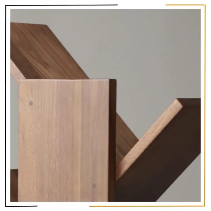 Miracles Tree Bookshelf | 46×20×114.5cm Zig-Zag Vertical Book Rack | Strong Laminated Board Shelf for Home & Office | Modern Space-Saving Design | Proudly Made in Nepal - image 3