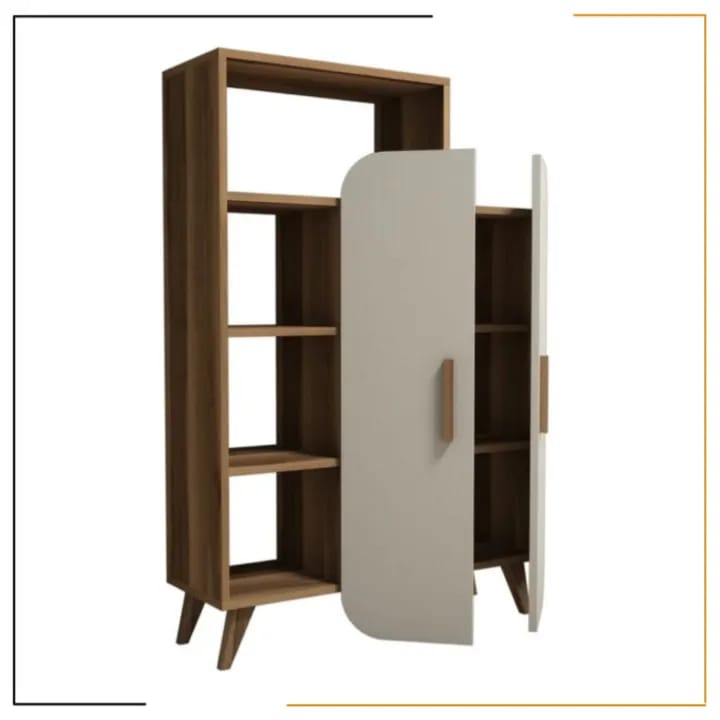 Miracles Kitab Daraj Modern Bookshelf | Bookcase Storage Rack 90×132×32cm | Stylish Storage Unit for Home & Office | Durable Build | Made in Nepal - image 1