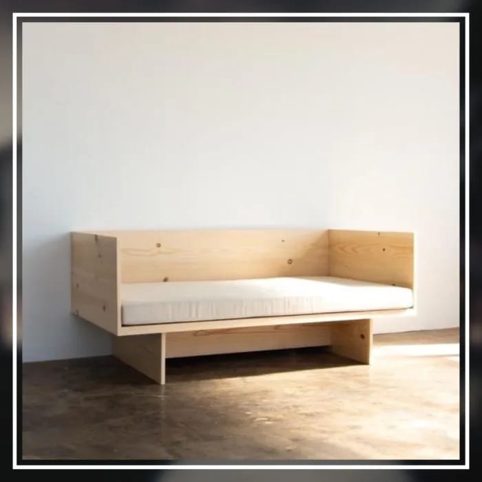 Miracles Wooden Sofa Bench | Minimalist Solid Wood 2-Seater Couch | Modern Living Room & Studio Seating | Durable Handmade Furniture | Made in Nepal - image 2