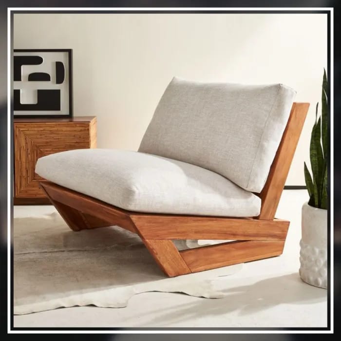 Miracles Wooden Sofa Bench | Minimalist Solid Wood Couch | Modern Living Room & Studio Seating | Durable Handmade Furniture | Made in Nepal - image 1