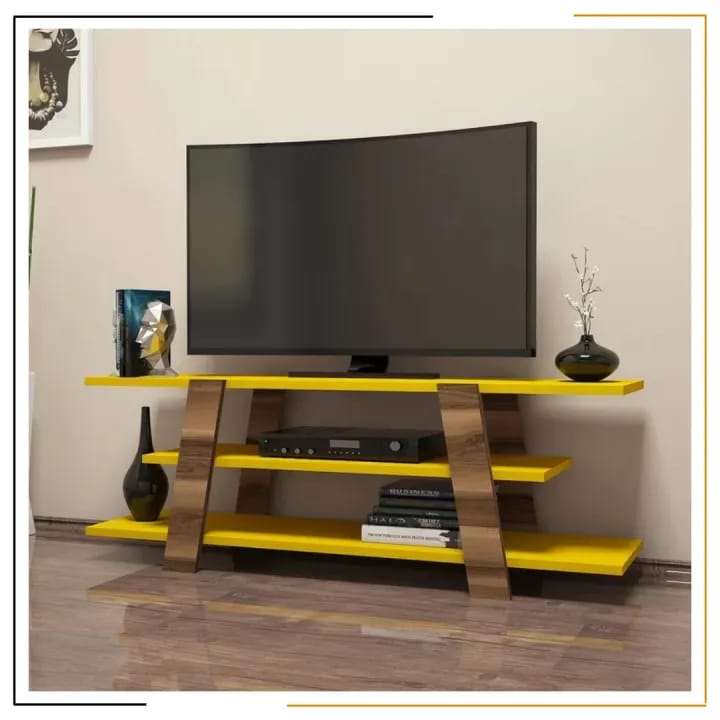 Miracles Ramailo TV Stand for Living Room | Modern Space Saving TV Unit with Storage Shelves | Premium Laminated Finish | Made in Nepal - image 1