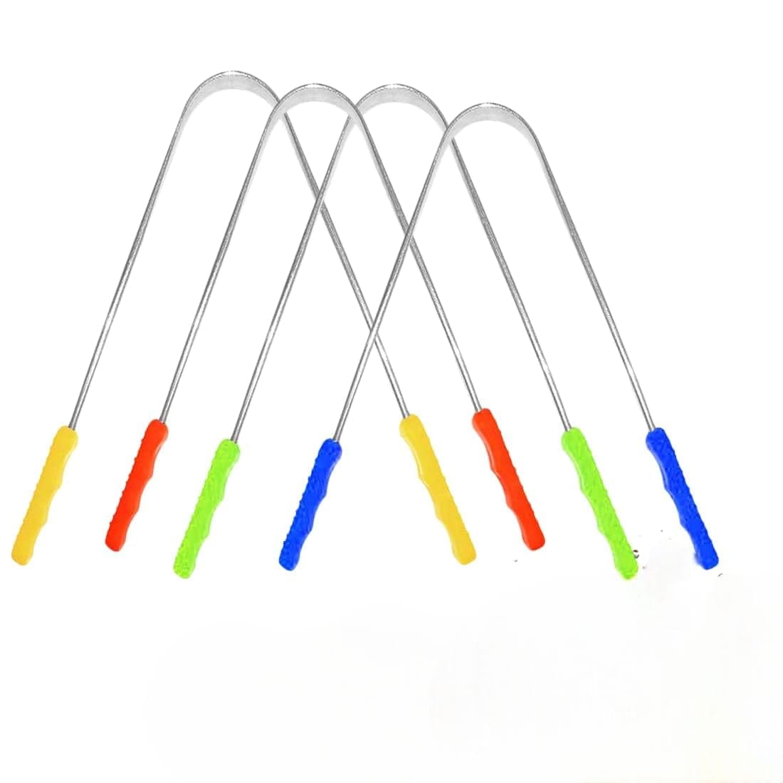 Steel Tongue Cleaner / Cleaners (Set Of 1) Multicolour For Adults & Childrens - image 2