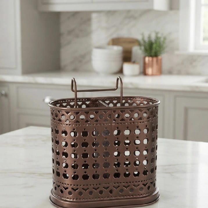 Stainless Steel Spoon Holder/ Brushes Or Pen Holder (Multipurpose) - image 1
