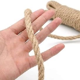 15 Meter Of Eco-Friendly Natural L 5 Rolls Of 3 Meters Each Thick Jute Rope,Rassi, Twisted Cord For Craft Projects, Natural Jute Rope 10 Mm - image 1