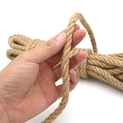 15 Meter Of Eco-Friendly Natural L 5 Rolls Of 3 Meters Each Thick Jute Rope,Rassi, Twisted Cord For Craft Projects, Natural Jute Rope 10 Mm - image 2
