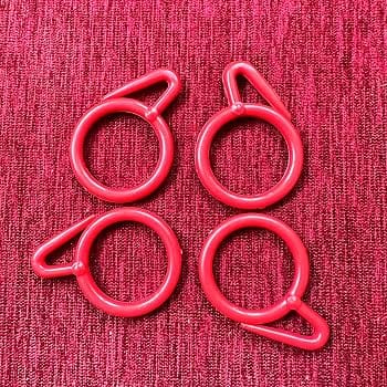 Pack Of 18 Pieces Of Durable Premium Plastic Curtain Clips With Hook | Curtain Hooks For Rods Home Kitchen Bathroom Parda Hooks - image 1