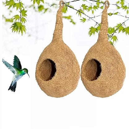 1 Piece Pure Nest Bird House Purely Handmade Eco-Friendly And Warm And Cozy For Birds Type -Coir - image 1
