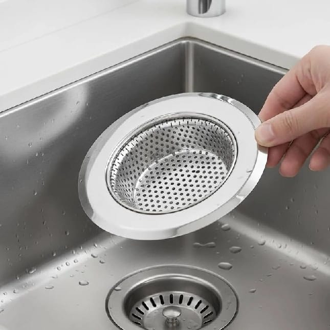 11.5 Cm Stainless Steel Sink Strainer Kitchen Sink Basin Strainer - image 1