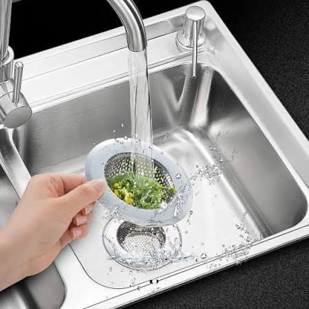 11.5 Cm Stainless Steel Sink Strainer Kitchen Sink Basin Strainer - image 2