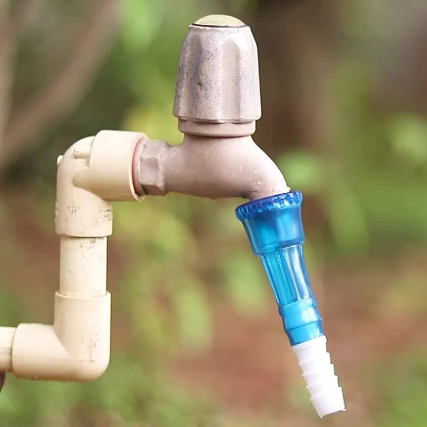 Tap Connector / Rubber Pipe Jointer / Pipe Nozzle / Extender For Washroom, Kitchen, Garden Use - Set Of 1(Color May Vary) Hose Connector 15mm - image 2