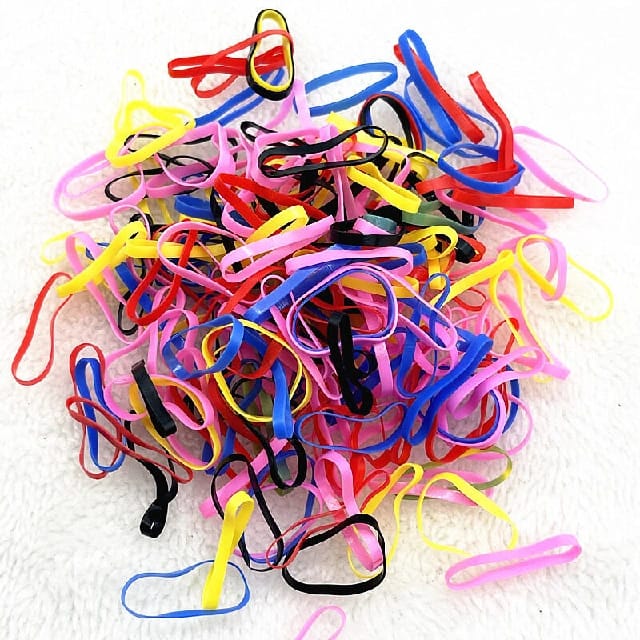 5 Packets Of (Around 120 Pieces)Small Elastics Stretchy Hair Tie Ponytail Hair Rubber Band Holder For Women/ Kids Hair Ties - image 2