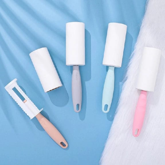 Lint Roller With Cover / Dust Hair Remover Tape Rollers (40 Sheet) + Refill (40 Sheets Each) - image 1