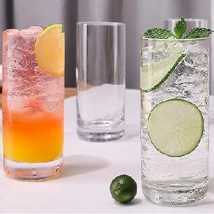 Drinking Water Glass Cups Set,Crystal Highball Glasses Cups Set Of 4 PIECES - image 3
