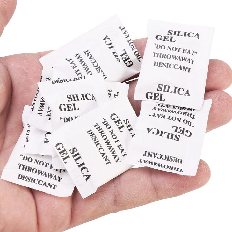 5 Packet Pouch Silica Gel | Moisture Absorbent | Desiccant Dehumidifier Pouches - image 1