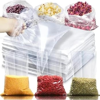 10x7 Inches Pack Of 50 Pieces Plastic Polythene Clear Transparent Packing PP Pouches For Multipurpose Uses Pack Of 50 Bag / Bags / Pouch Travel Friendly - image 1
