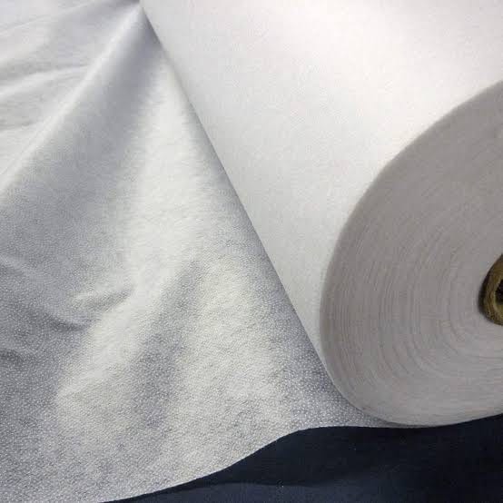 1 Meter Of Fusible / Iron On Stretch Knit Interfacing Light Weight White Liner Fabric Pasting Multipurpose Liners For Bags Etc. Polyester Filtering Nonwoven Pesting Inner CLoth - image 2