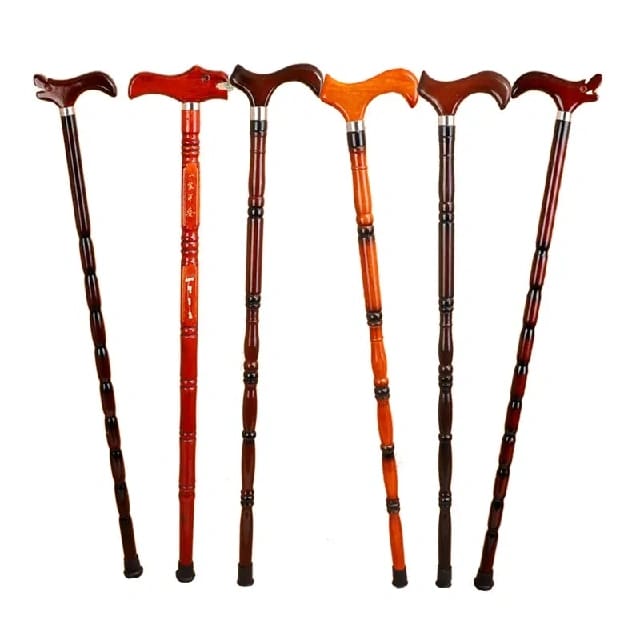 Walking Stick For Old People Wooden Wood Ergonomic Walking Stick Made Of Solid Wood For The Elderly, Lightweight And Easy To Use, Traditional Style - image 2