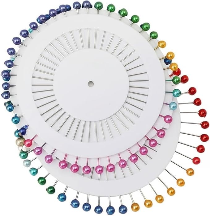40 Pieces Steel Ball Pin Multicolored For Tailoring And Dress Making Patch Work Hijab And Scarf Pins - image 2