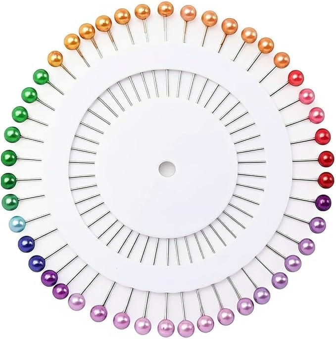 40 Pieces Steel Ball Pin Multicolored For Tailoring And Dress Making Patch Work Hijab And Scarf Pins - image 3