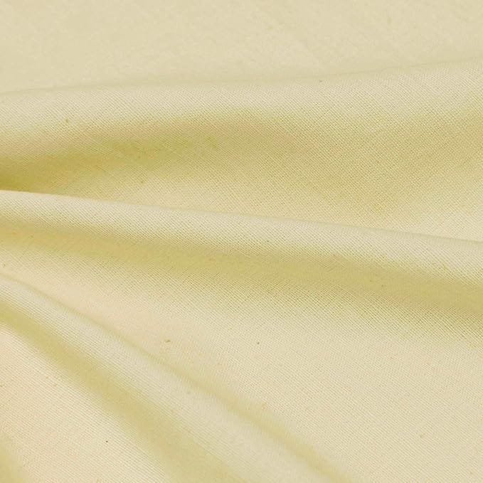 1 Meter Of Cream Color Cotton Fabric Cloth Unstiched - image 1