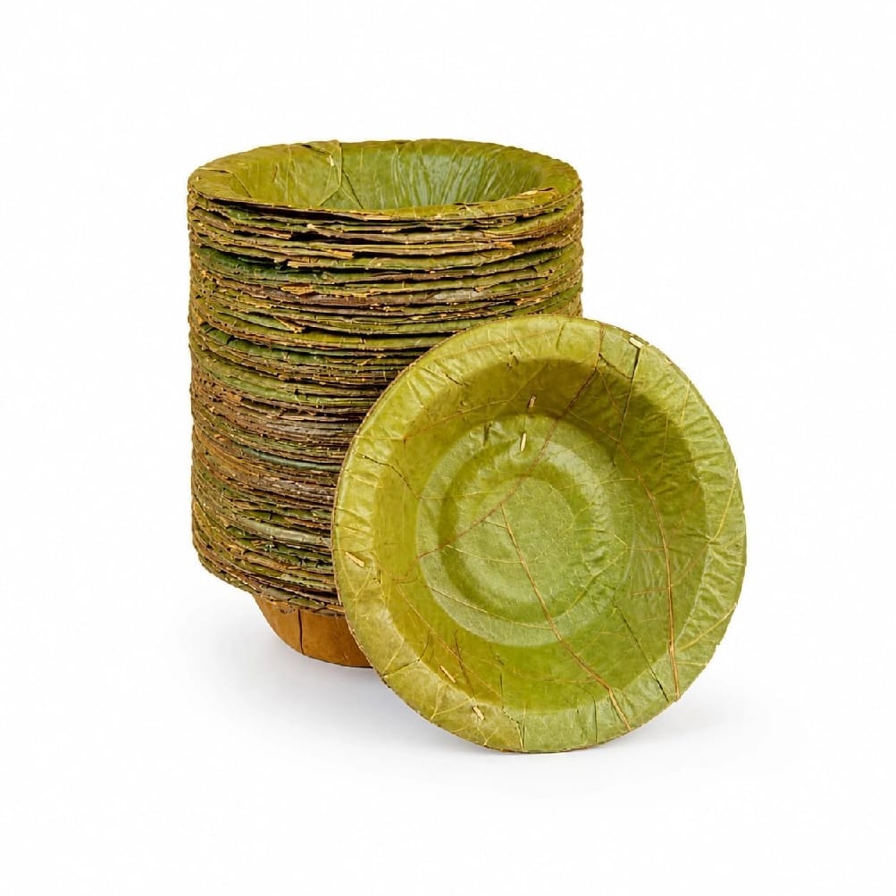 50 Pieces Eco-Friendly Nepal Authentic Leaf Bowl | Tapari | Sal Leaf - image 2