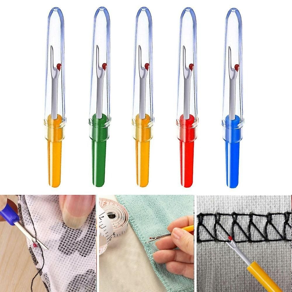 2Pcs Colorful Plastic Handle Thread Cutter Seam Ripper Stitch Unpicker Sewing Tool - image 3