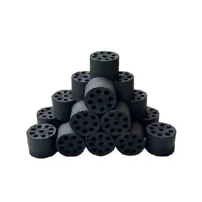 HN Clean Fuel Coal Disk / Disks Briquette Briquettes - Pack Of 6 Coal Briquettes - Quick Lighting - Instant Burning Bee-Hive Design Sustainable Charcoal For Massaging Babies, Grilling, Barbeque, Etc. - image 3
