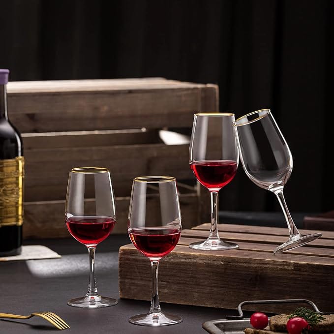 Set Of 2 Big Size 300 Ml Red And White Wine Glass Party Glasses Multi Purpose Wine Glass (Set Of 2) - image 4