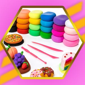 FR- 12 Colors Air Dry Clay Ultra Light Modeling With 3 Sculpting Tools / Tool , QMay Magic Artist Studio Toy No-Toxic Dough, Creative Art DIY Crafts Gift For Kids Blurry Podge All Colors Fluffy Foam Clay For DIY/Craft/Model - image 4