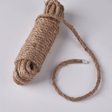 Jute Rope 15 Meter Of Eco-Friendly Natural ( 5 Rolls Of 3 Meters )Each Thick Jute Rope,Rassi, Twisted Cord For Craft Projects, Natural Jute Rope 10 MM - image 2