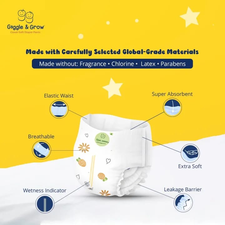 Giggle And Grow Baby Diaper - Large (40pcs) - image 3