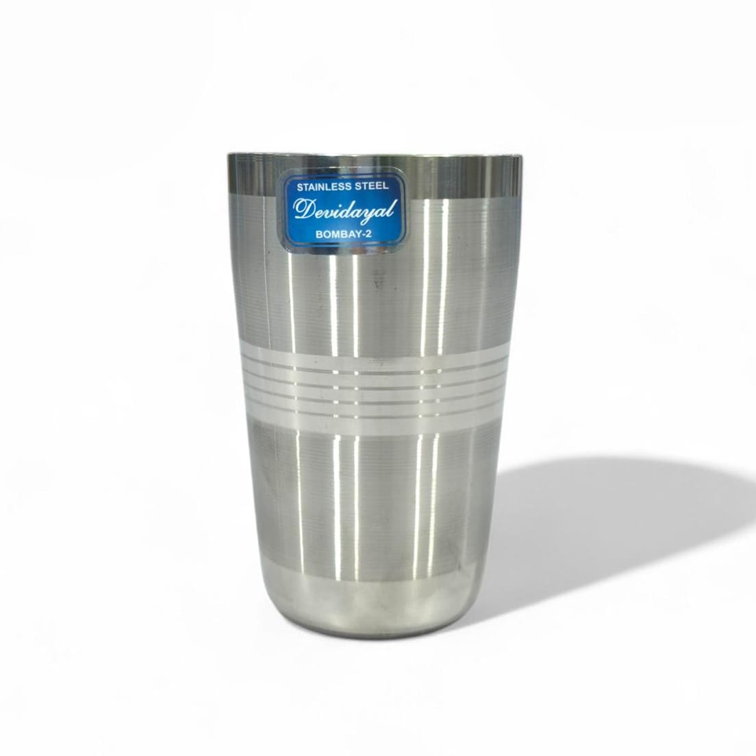 Devidayal "Thums Up" Standard Stainless Steel Glass (Set Of 6) – 13-Gauge Durable Family Tumblers – Lightweight & Ergonomic Water Glasses For Kids And Daily Use - image 3