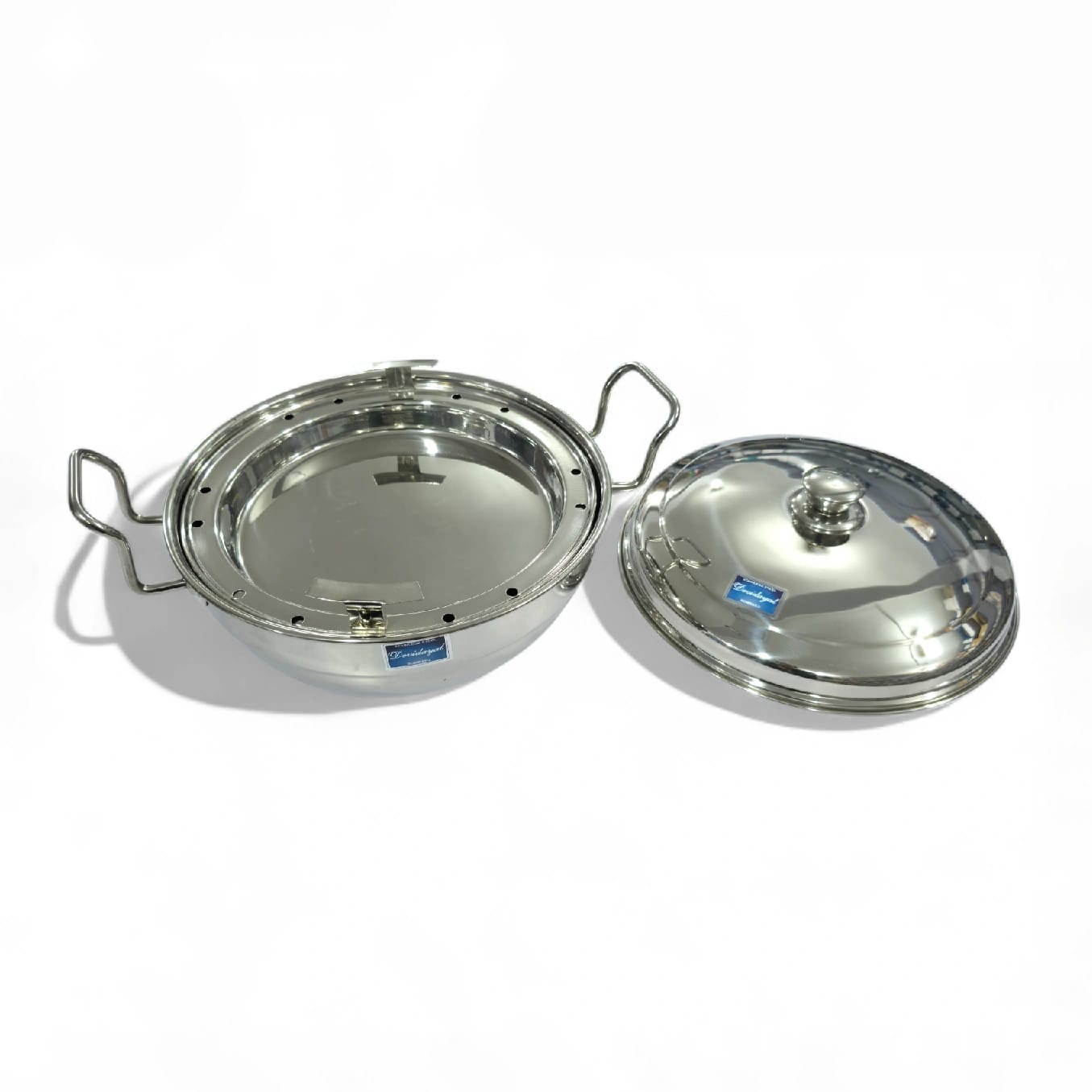 Devidayal 7-In-1 Premium Stainless Steel Multi Kadai Set – All-In-One Steamer & Cookware – Includes Idli, Dhokla, And Momo Attachments – Heavy-Gauge Mirror Finish (Since 1960) - image 4