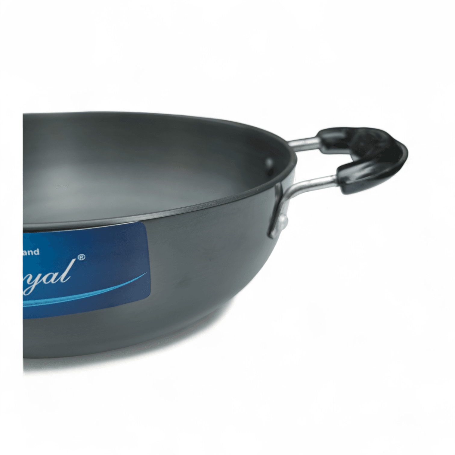 Devidayal Hard Anodized Induction Base Kadhai ( Steel Lid ) 3 Litre - image 2