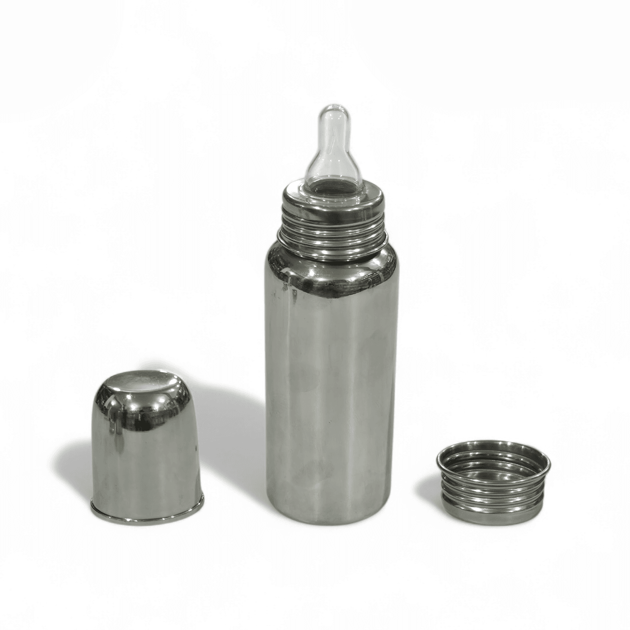 Devidayal Premium Stainless Steel Feeding Bottle – Eco-Friendly & BPA-Free Baby Bottle – Heavy-Duty Hygiene With Single-Joint Leak-Proof Design (250ml, 300ml) (Since 1960) - image 1