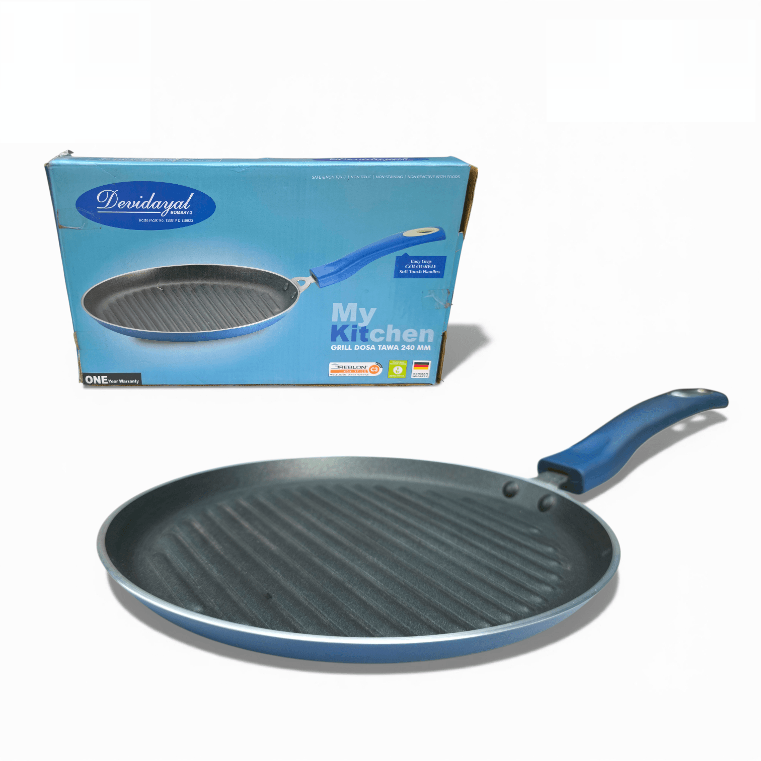 GRILL TAWA SOFT TOUCH HANDLE (NON INDUCTION) 240MM - image 2