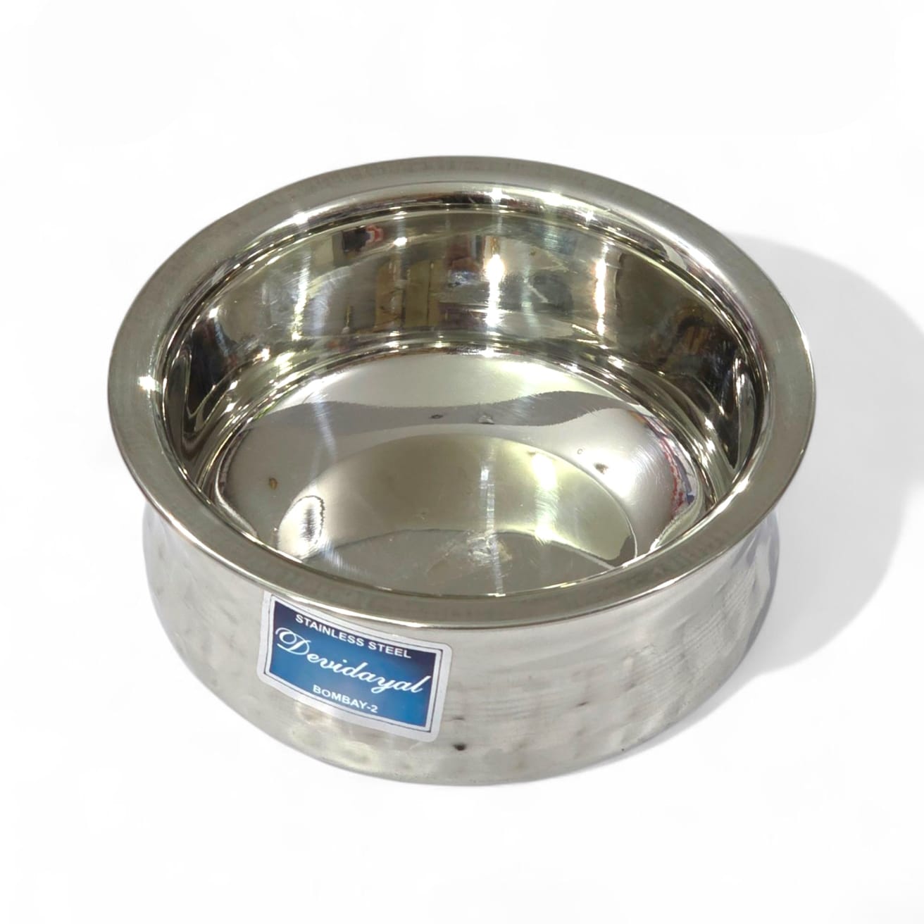Devidayal Mathar Stainless Steel Serving Handi – Heavy-Duty Traditional Narrow-Neck Serving Pot – Available In Small And Big Size - image 1
