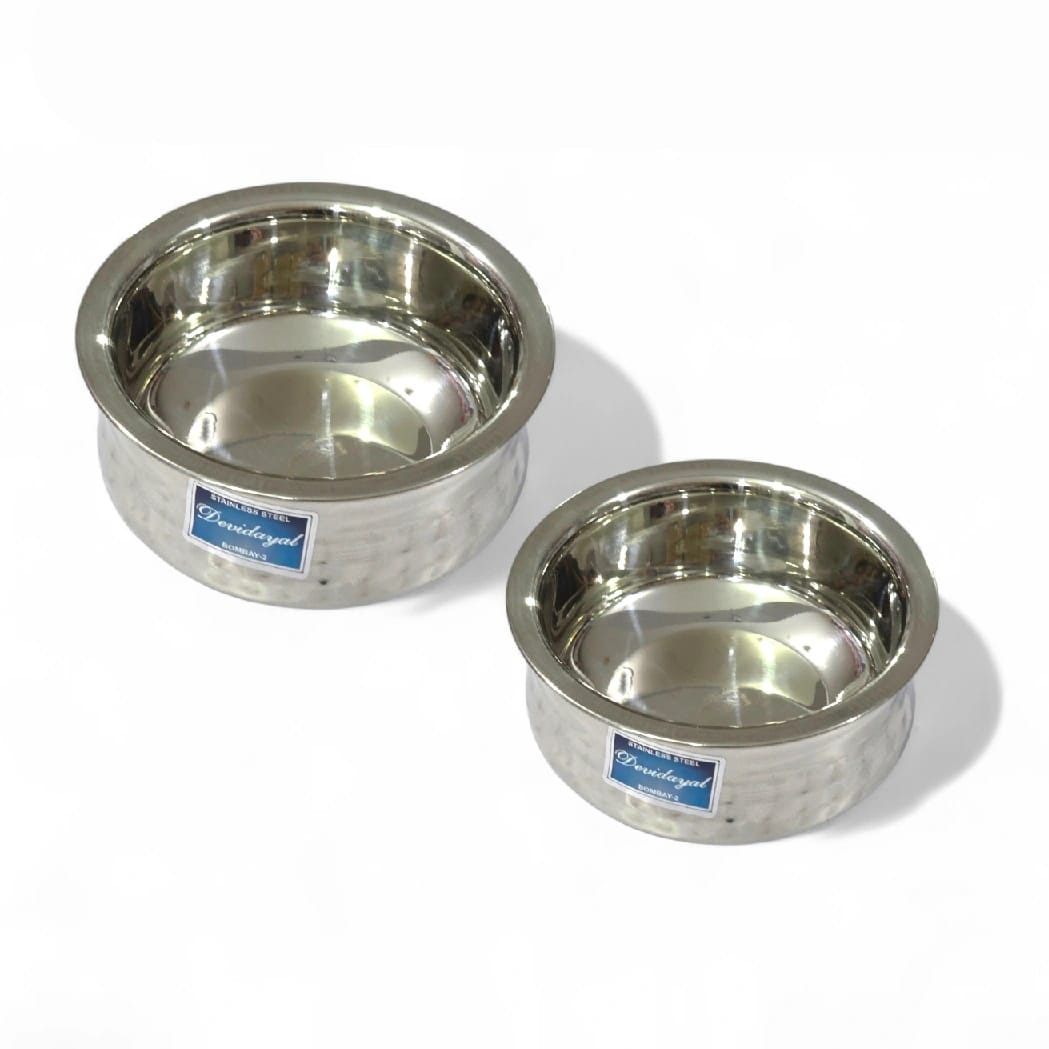 Devidayal Mathar Stainless Steel Serving Handi – Heavy-Duty Traditional Narrow-Neck Serving Pot – Available In Small And Big Size - image 3
